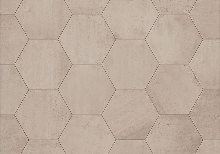 Bellagio - Metropolitan Collection - 9&quot; x 10&quot; Porcelain Hex Tile - Phoenix Hexagon