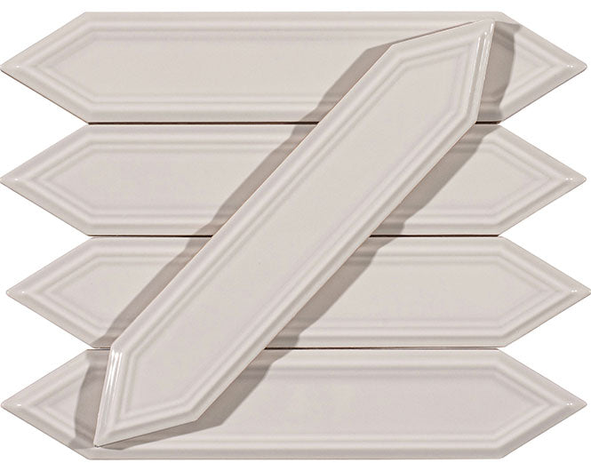 Bellagio - Orleans Collection - 2" x 8" Beveled Ceramic Picket Tile - Big Easy