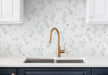 Bellagio - New Belfont Collection Glass Hex Mosaic - Casual Grace wall installation