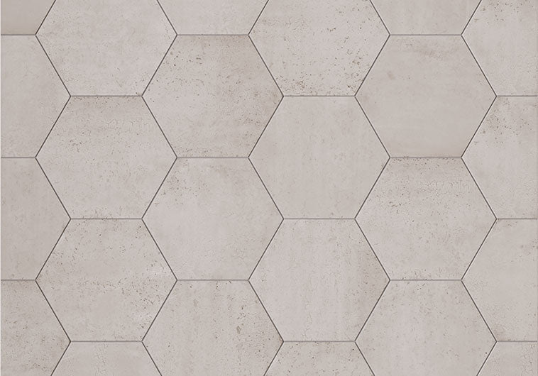 Bellagio - Metropolitan Collection - 9&quot; x 10&quot; Porcelain Hex Tile - Portland Hexagon