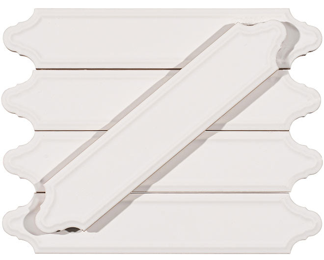 Bellagio - Orleans Collection - 2" x 9" Beveled Ceramic Lantern Tile - Kenner Square