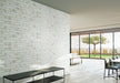 Michelangelo Collection - 2" x 6" Glass Brick Mosaic - Basilica Lorenzo Installed