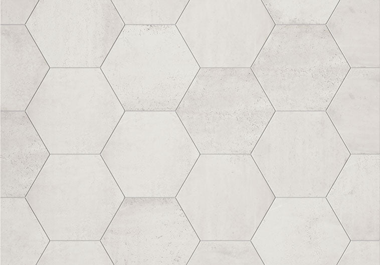 Bellagio - Metropolitan Collection - 9&quot; x 10&quot; Porcelain Hex Tile - Seattle Hexagon