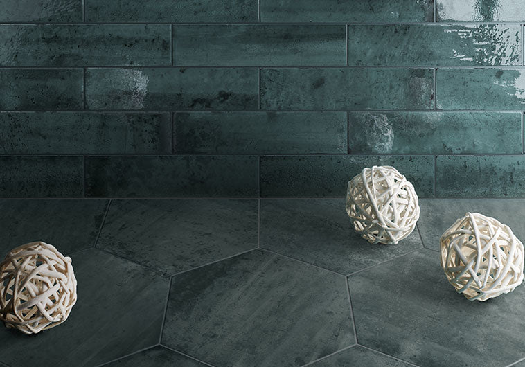 Bellagio - Metropolitan Collection - 2" x 10" Porcelain Subway Tile - Denver Brick wall installation