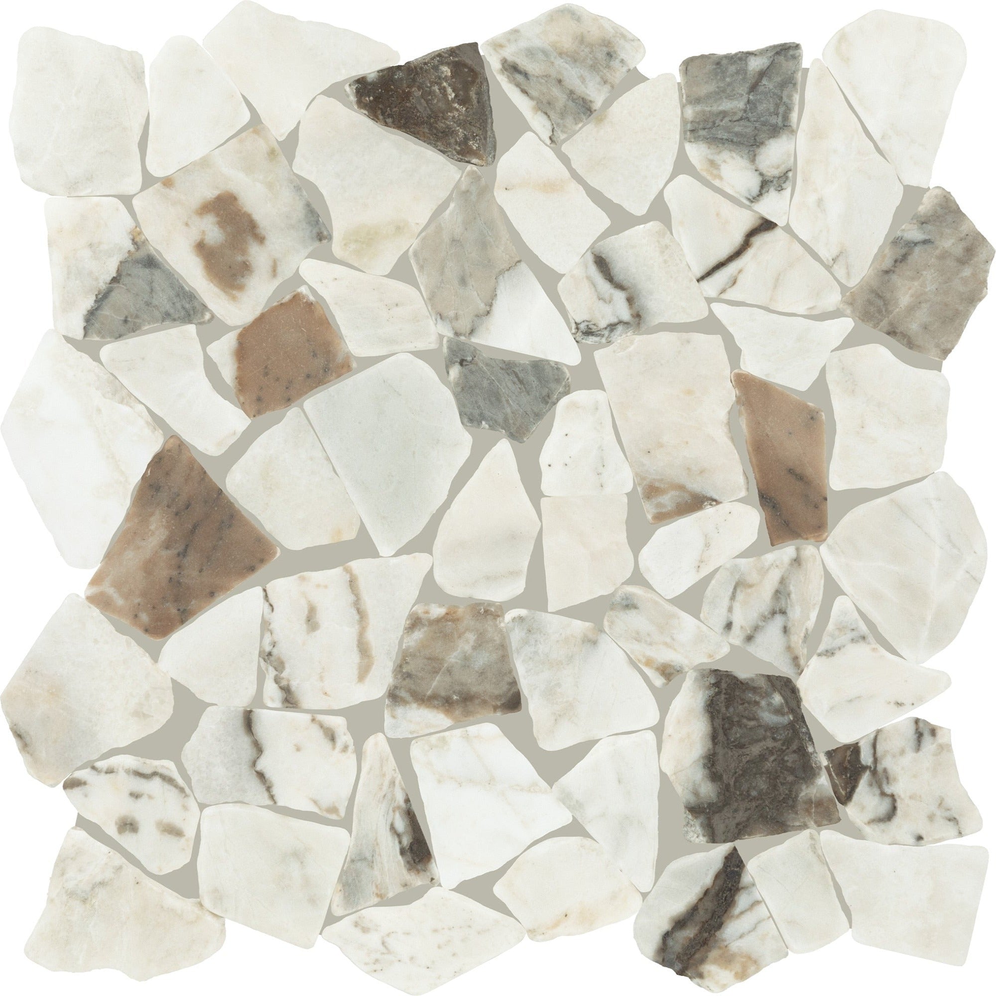 Daltile - Gamma - Natural Stone Pebble Mosaic - Illusive