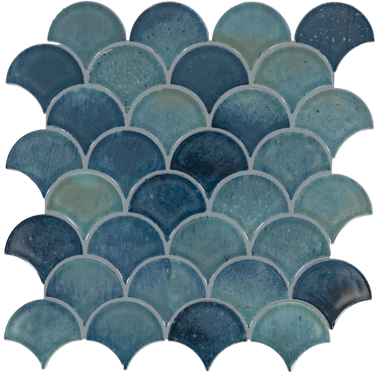 Daltile - Miramo 3 in. Ceramic Mosaic - Aqua