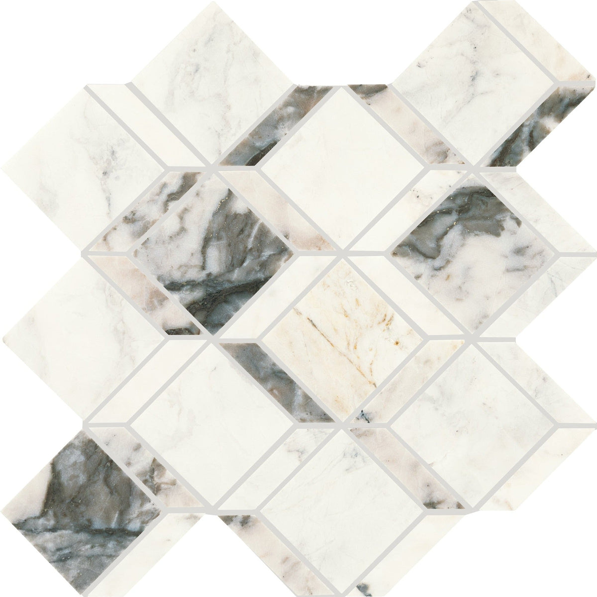 Daltile - Gamma - Natural Stone Balance XL Mosaic - Illusive