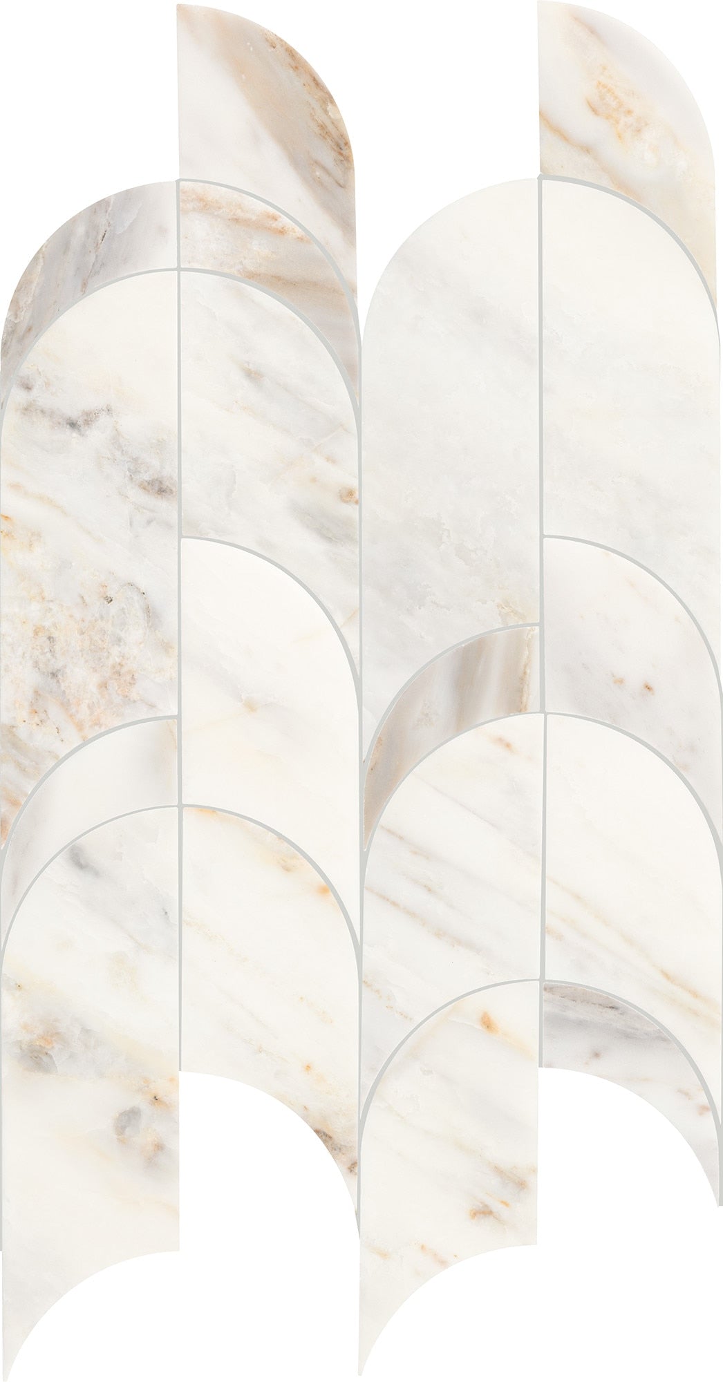 Daltile - Gamma - Natural Stone Archway Mosaic - Bella