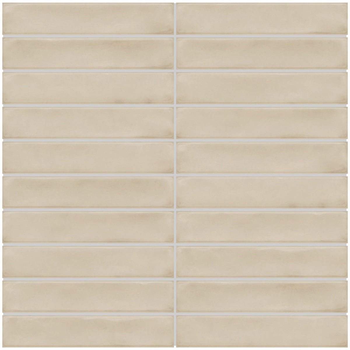 Daltile - Artcrafted 1 in. x 6 in. Ceramic Mosaic - Dune