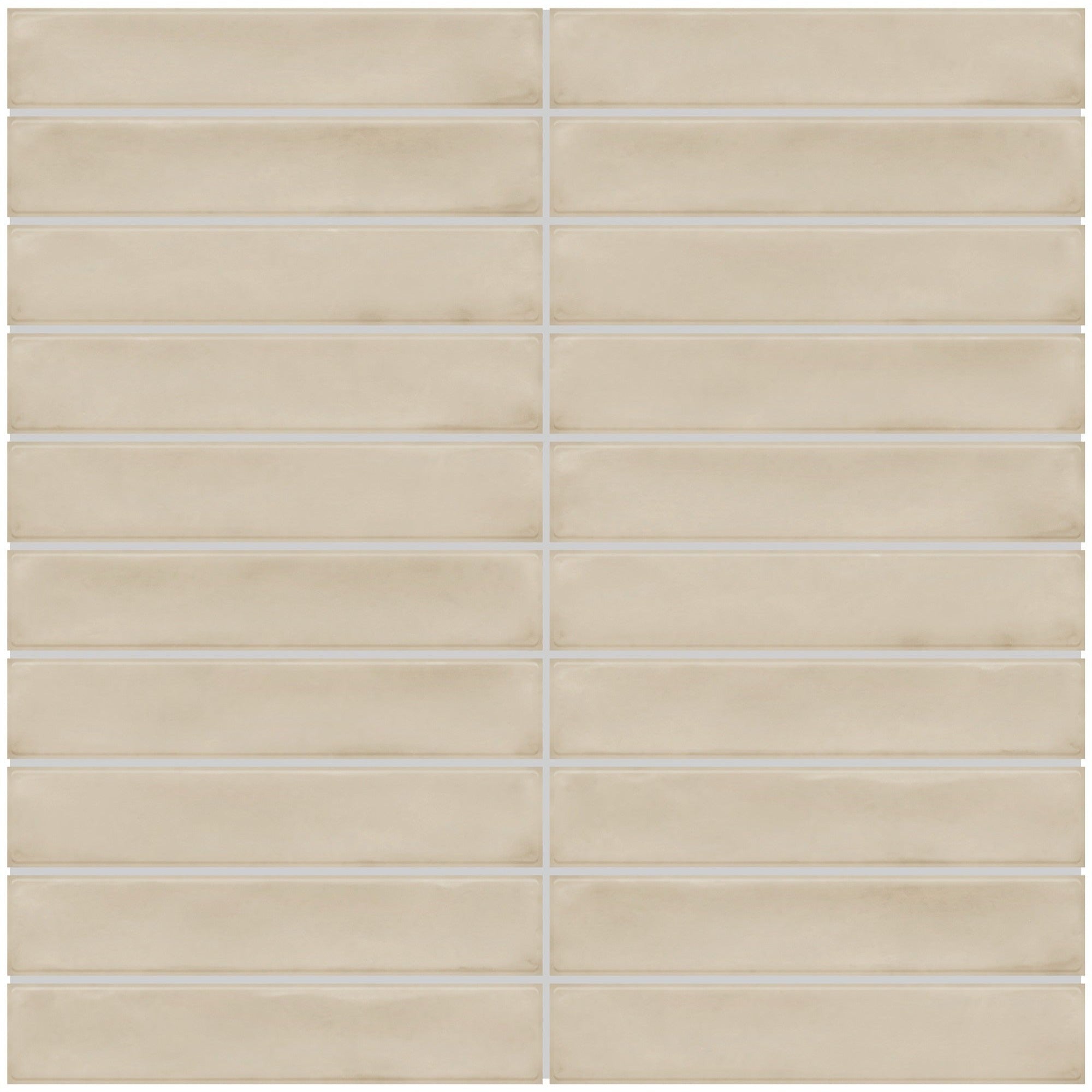 Daltile - Artcrafted 1 in. x 6 in. Ceramic Mosaic - Dune