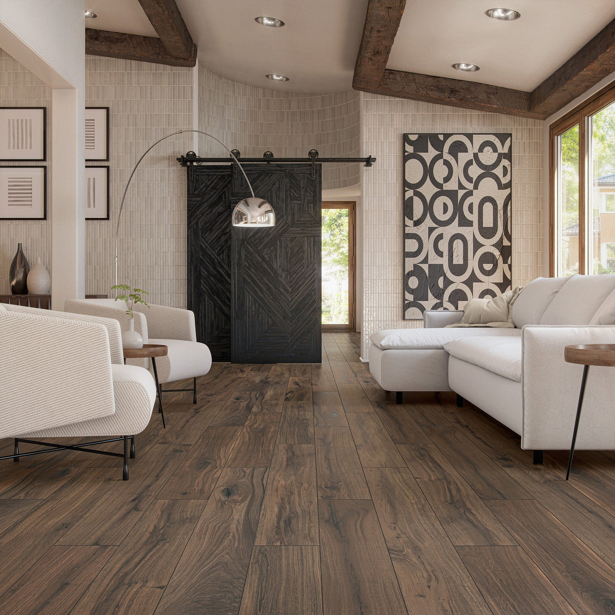 Daltile - Acreage 8 in. x 48 in. Porcelain Plank Floor Tile - Highland floor installation