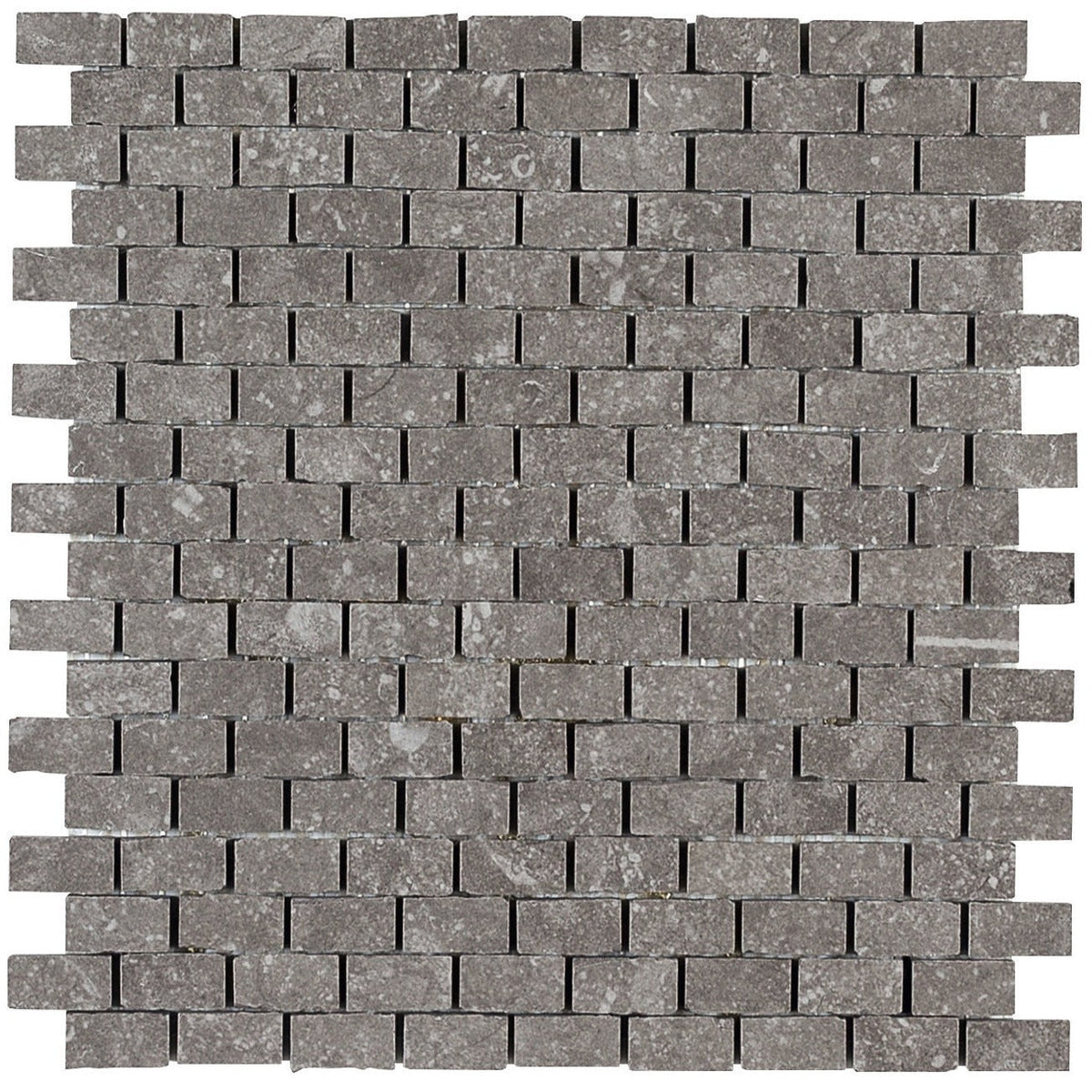 Daltile - Diplomacy - Porcelain Brick Mosaic - Medium Grey