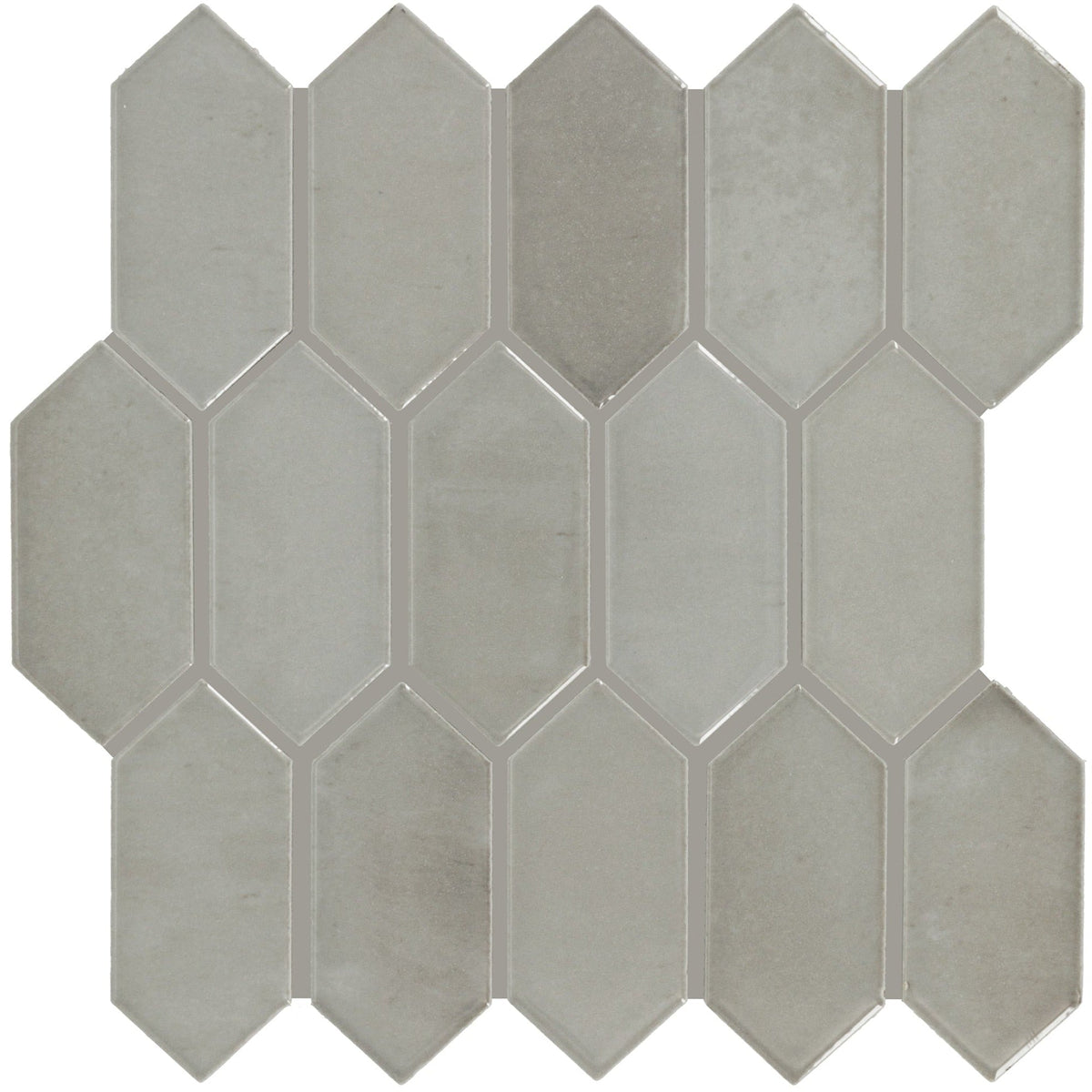 Daltile - Miramo 2 in. x 5 in. Ceramic Mosaic - Oyster