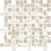 See Daltile - Divinium 1 in. x 3 in. Porcelain Basketweave Mosaic - Nova