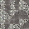 See Daltile - Pebble Oasis Natural Stone Mosaic - Art Deco - Coastal