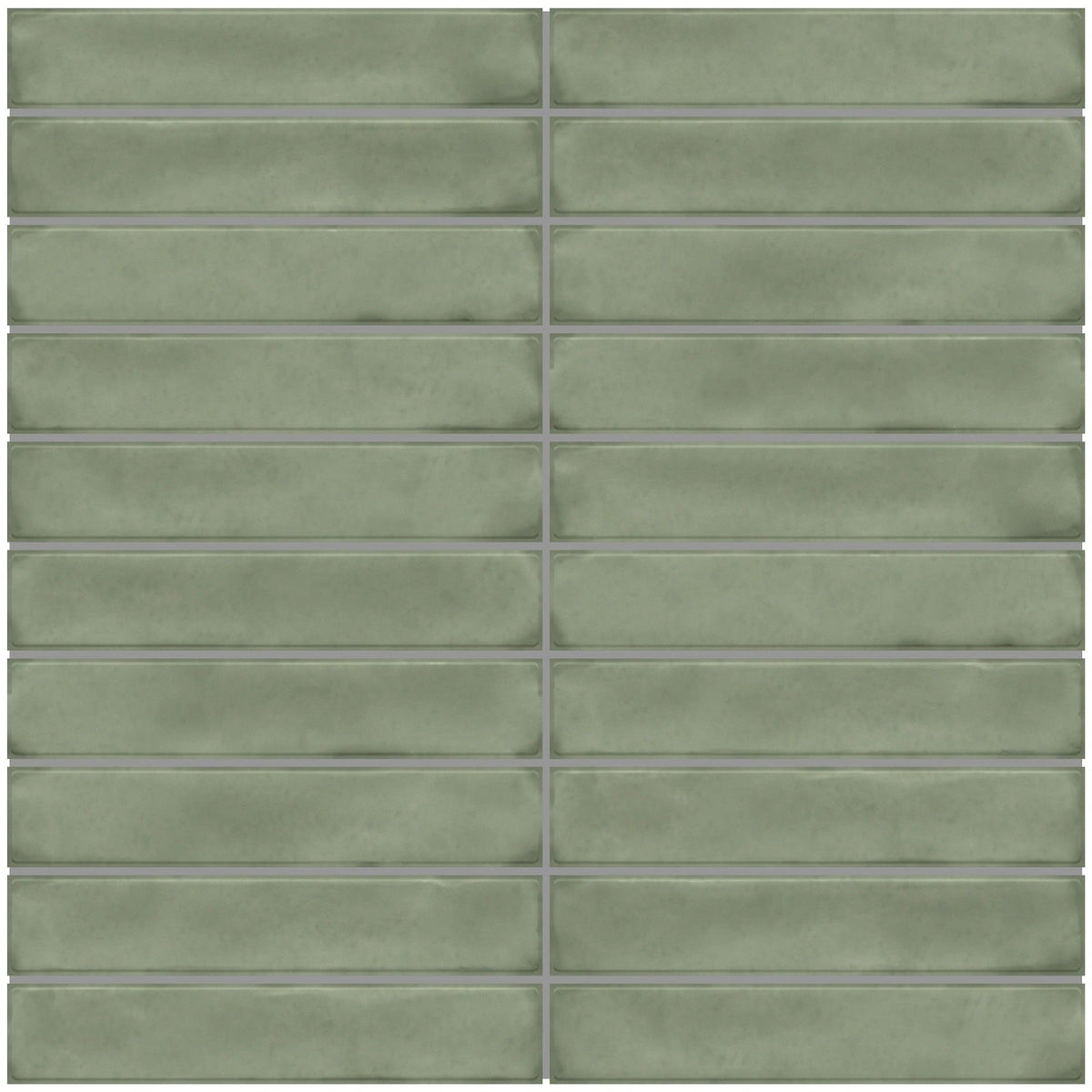 Daltile - Artcrafted 1 in. x 6 in. Ceramic Mosaic - Aloe