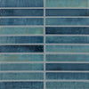 See Daltile - Miramo 1 in. x 6 in. Ceramic Mosaic - Aqua