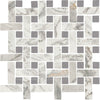 See Daltile - Divinium 1 in. x 3 in. Porcelain Basketweave Mosaic - Zion