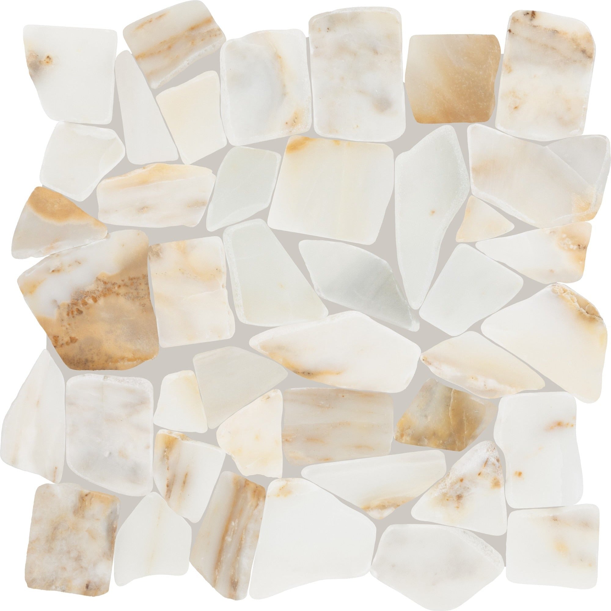 Daltile - Gamma - Natural Stone Pebble Mosaic - Bella