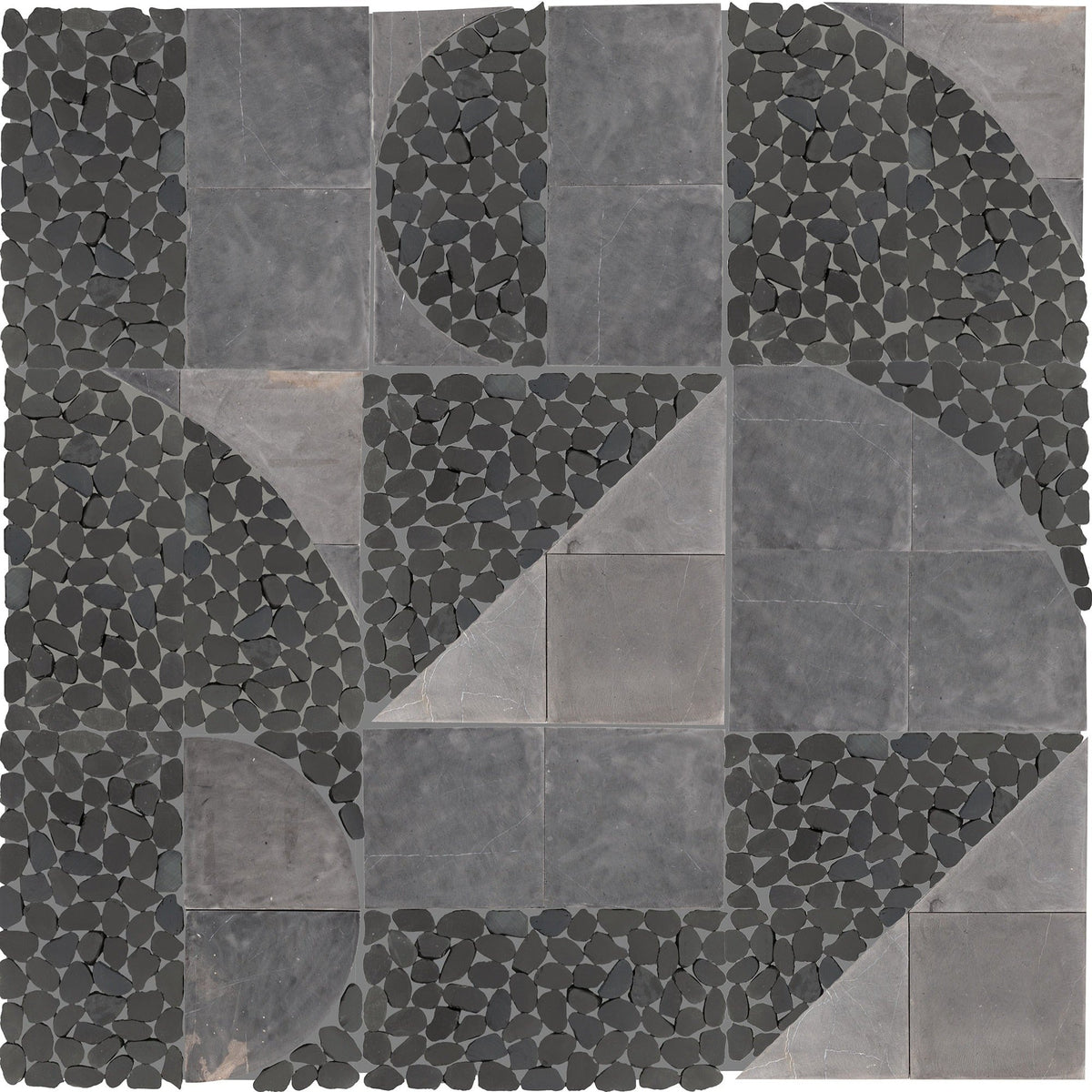 Daltile - Pebble Oasis Natural Stone Mosaic - Art Deco - Stark