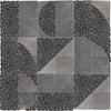 See Daltile - Pebble Oasis Natural Stone Mosaic - Art Deco - Stark