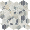 See Daltile - Gamma - Natural Stone Hypnotic XL Mosaic - Azure