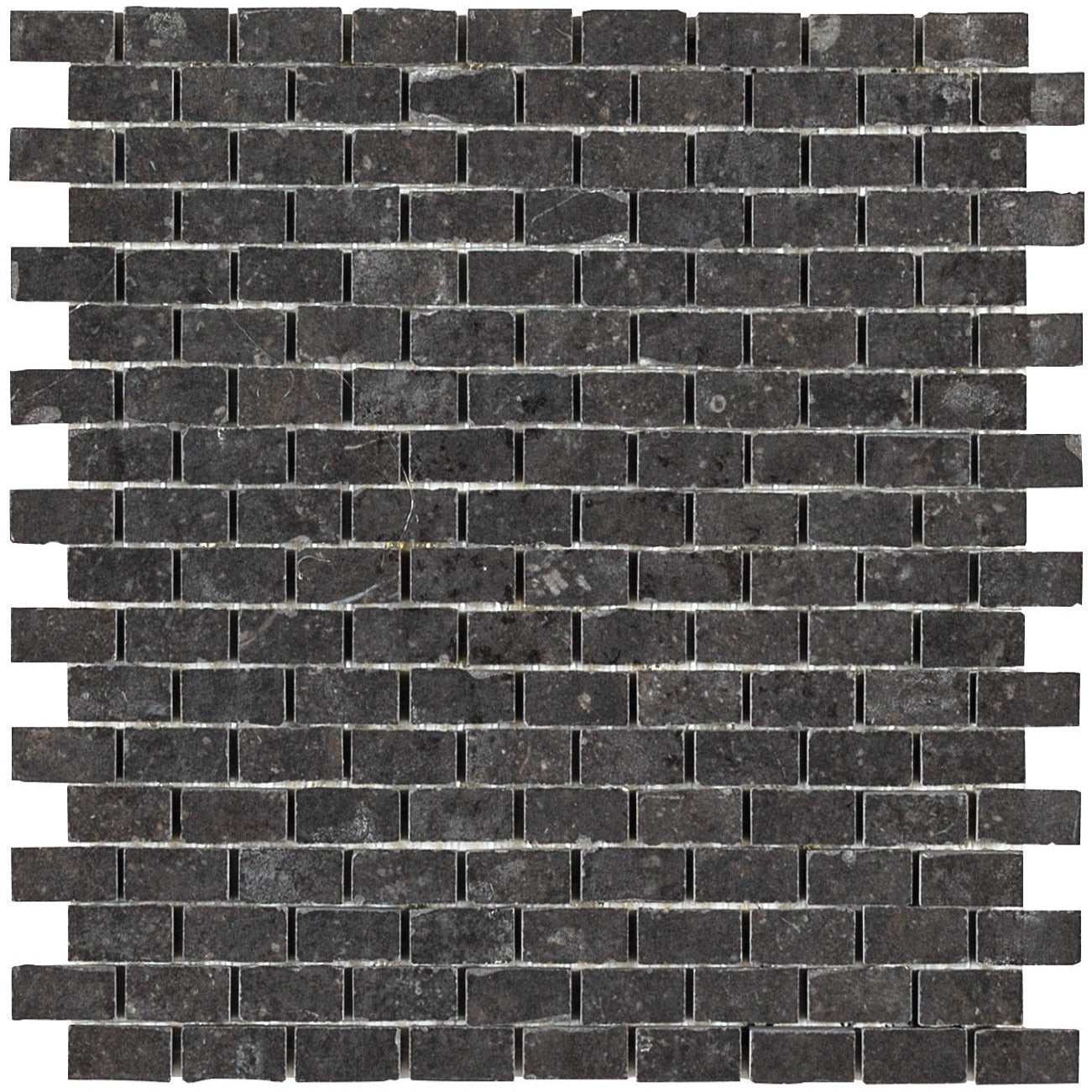 Daltile - Diplomacy - Porcelain Brick Mosaic - Dark Grey