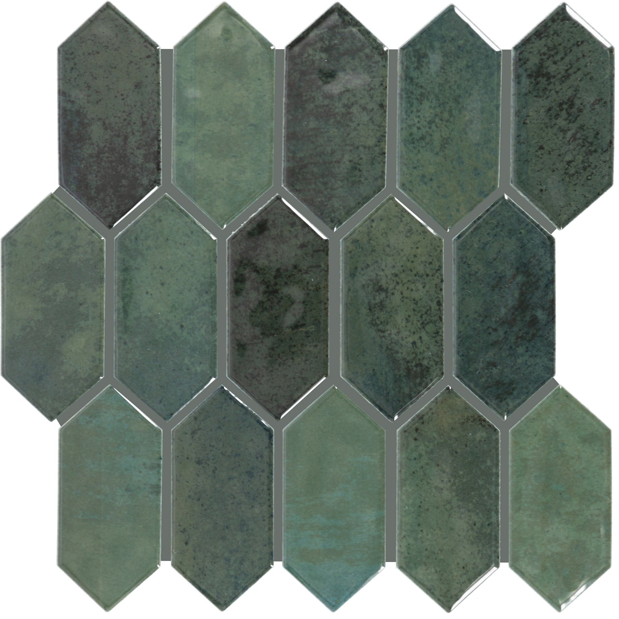 Daltile - Miramo 2 in. x 5 in. Ceramic Mosaic - Reef