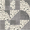 See Daltile - Pebble Oasis Natural Stone Mosaic - Art Deco - Coal