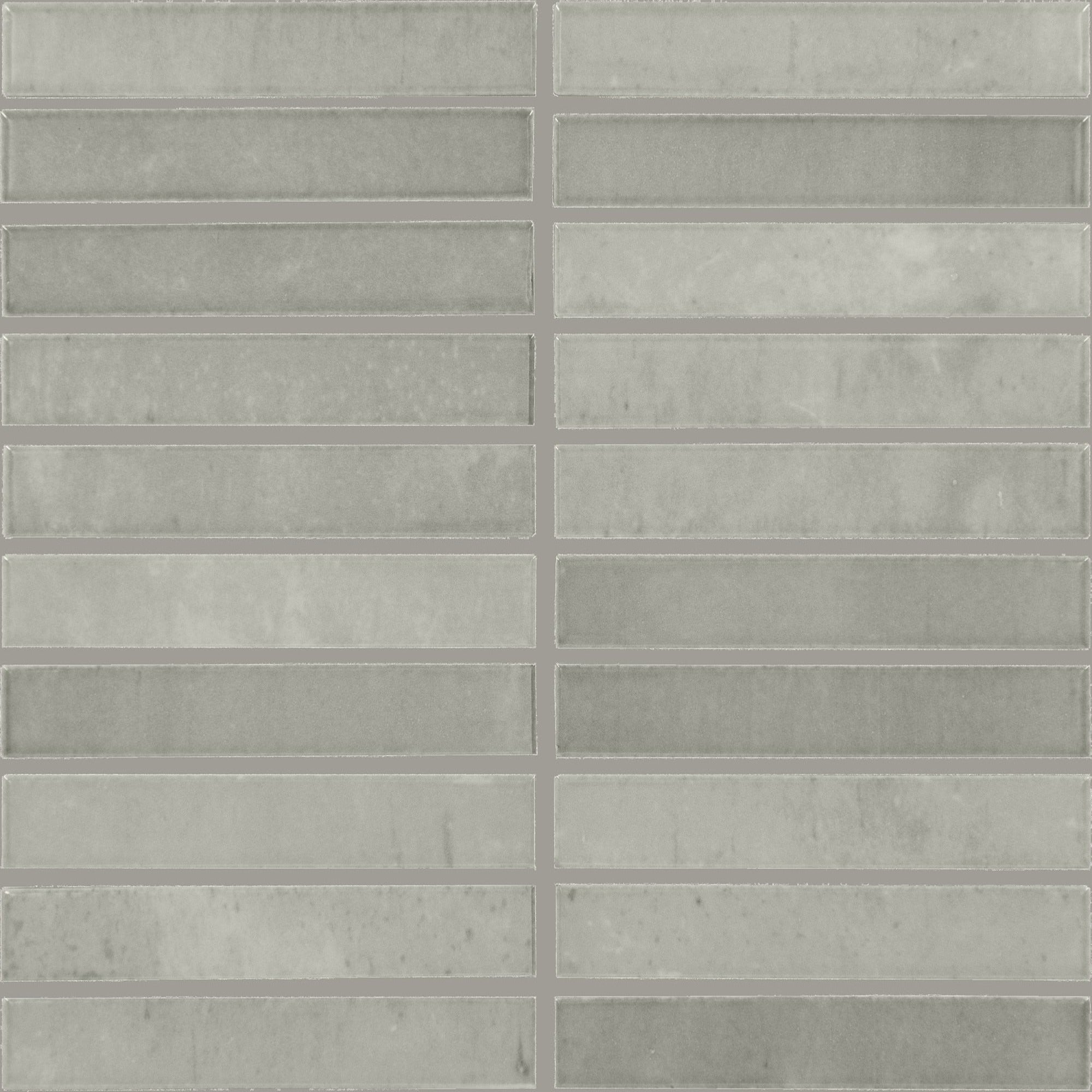 Daltile - Miramo 1 in. x 6 in. Ceramic Mosaic - Oyster