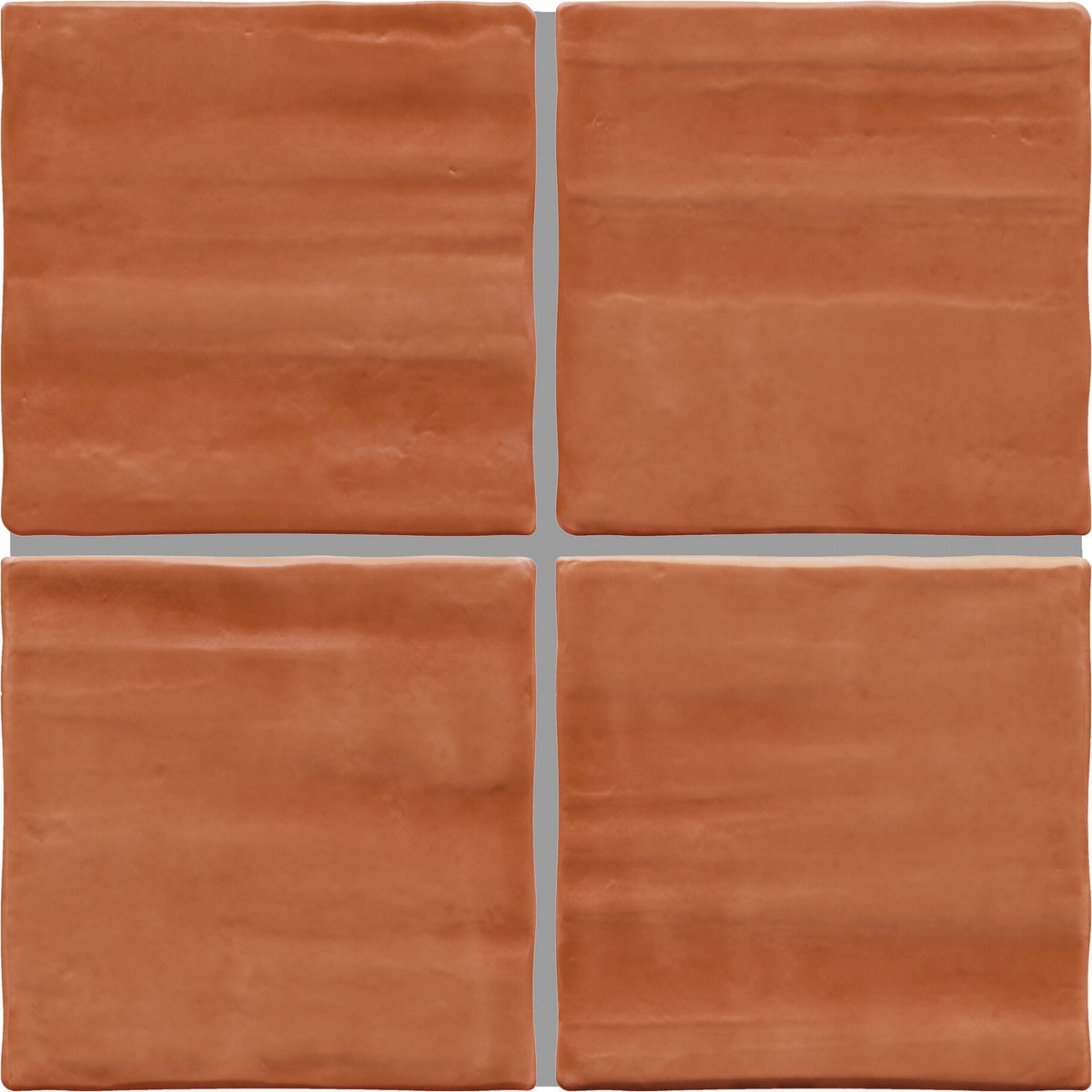 Daltile - Artcrafted 4 in. x 4 in. Ceramic Wall Tile - Cotto