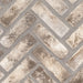 MSI - Brickstaks - 2.25 in. x 7.5 in. - Clay Brick Herringbone Tile - Doverton Gray