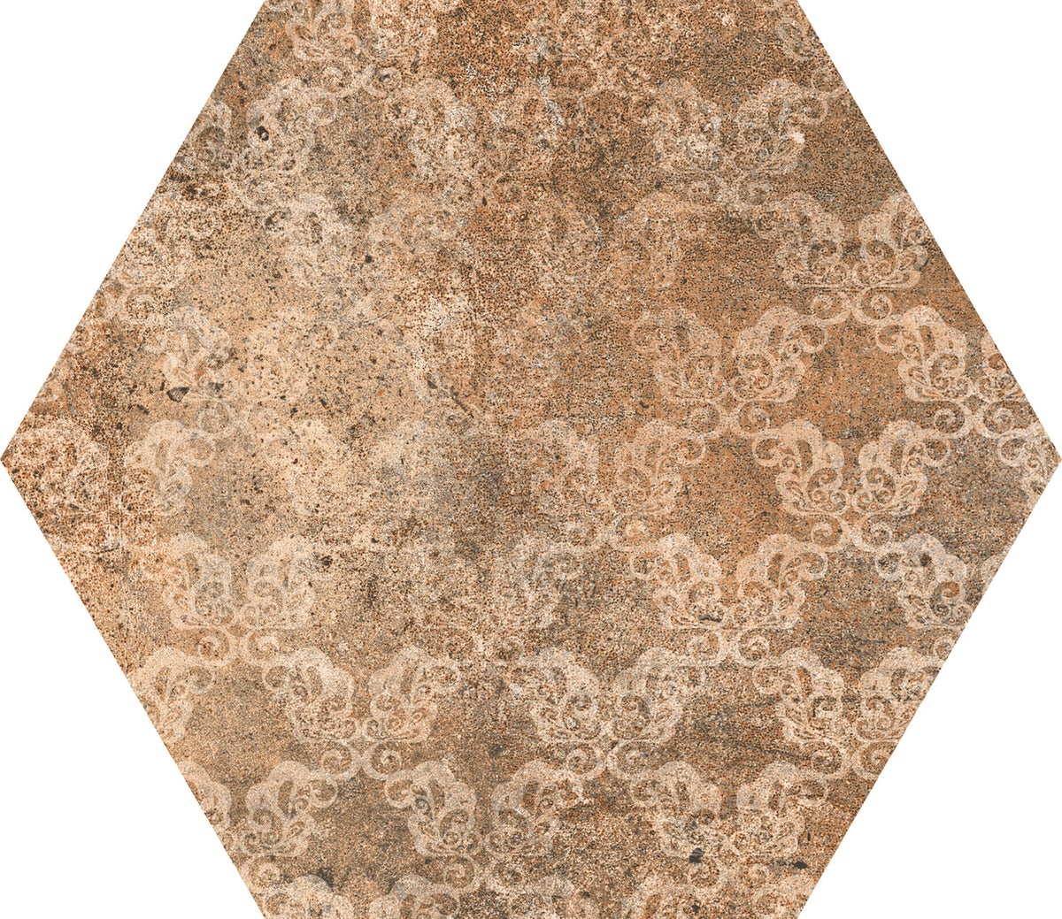 Tesoro - Abadia Hex Collection 9&quot; x 10&quot; Porcelain Hex Tile - Deco