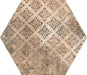 Tesoro - Abadia Hex Collection 9" x 10" Porcelain Hex Tile - Deco