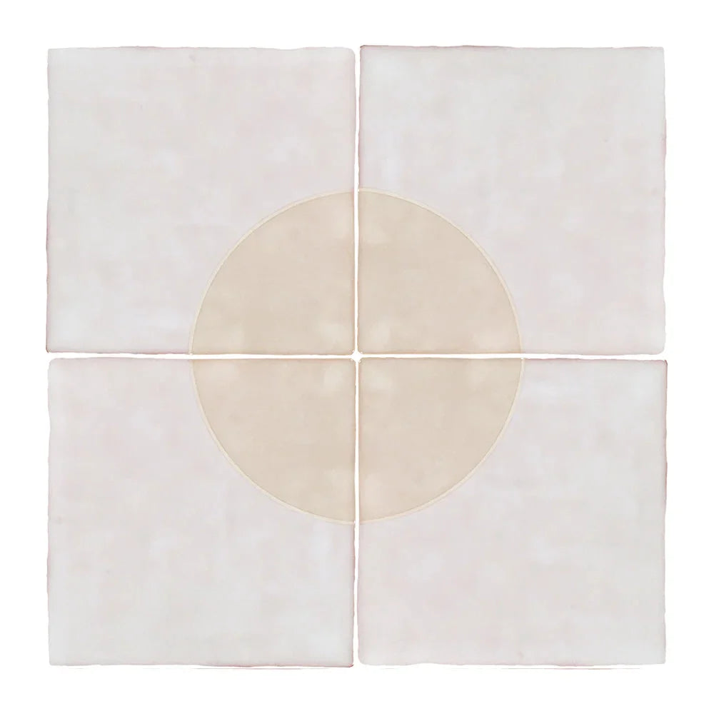 Lungarno - Melody 5 in. x 5 in. Wall Tile - Chloe Decor - Easton White