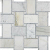See Arizona Tile - Basketweave Series - Marble Mosaic - Grigio