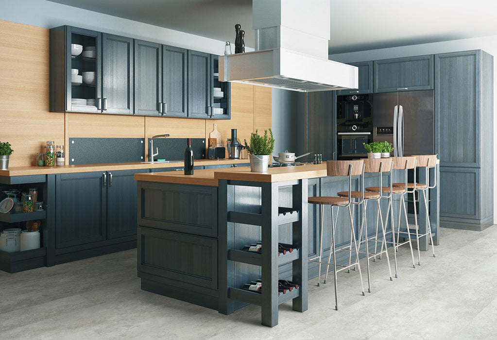 MSI - Trecento Collection - 12 in. x 24 in. Luxury Vinyl - Mountains Gray - Installed