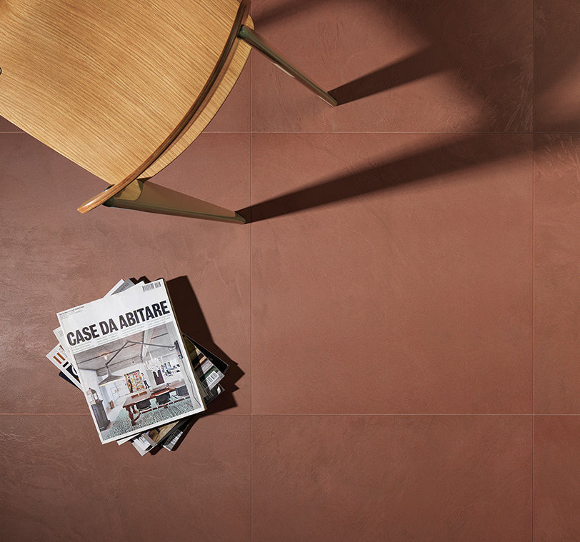 Lungarno Ceramics - Multiforma 36 in. x 36 in. Porcelain Tile - Terracotta