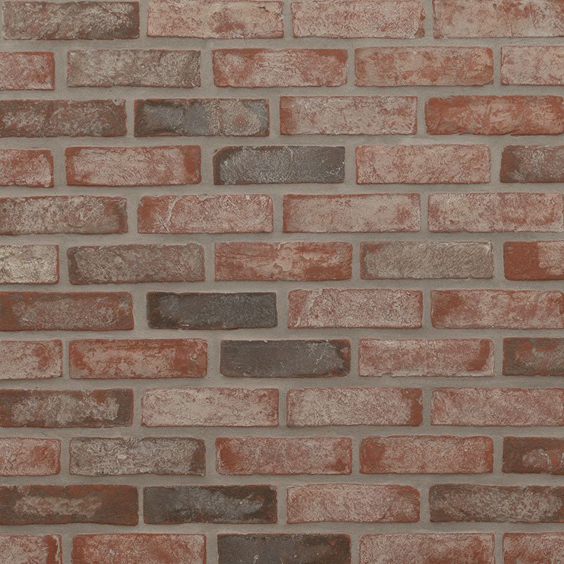 MSI - Brickstaks - 2.25 in. x 7.5 in. - Clay Brick Mosaic Tile - Noble Red