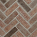 MSI - Brickstaks - 2.25 in. x 7.5 in. - Clay Brick Herringbone Tile - Noble Red