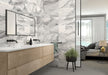 MSI - Kaya 12 in. x 24 in. Porcelain Tile - Onda Gray Polished Wall Install