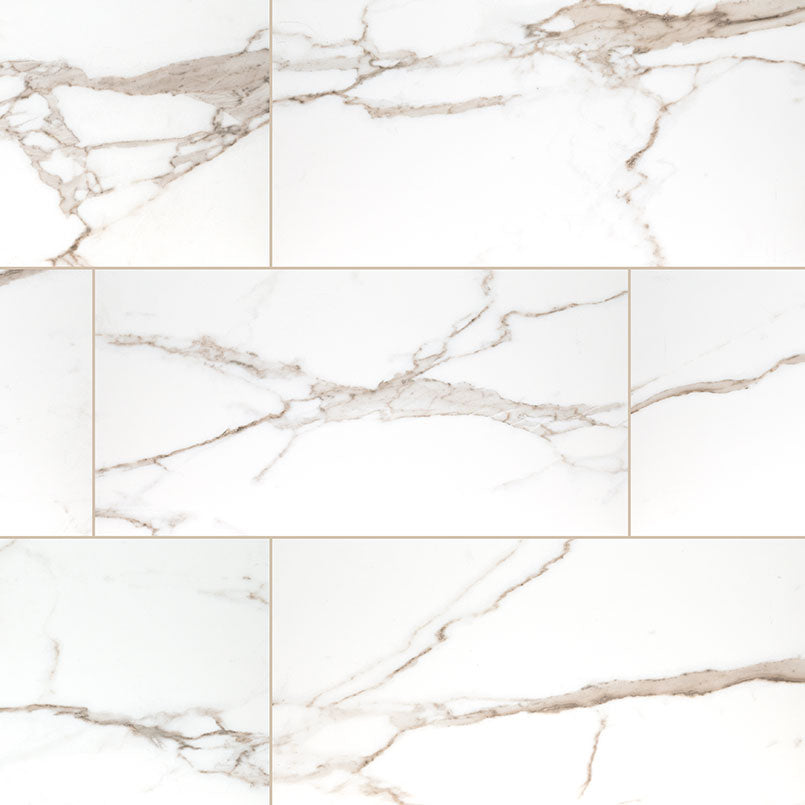 MSI - Savoy 12 in. x 24 in. Polished Porcelain Tile - Crema