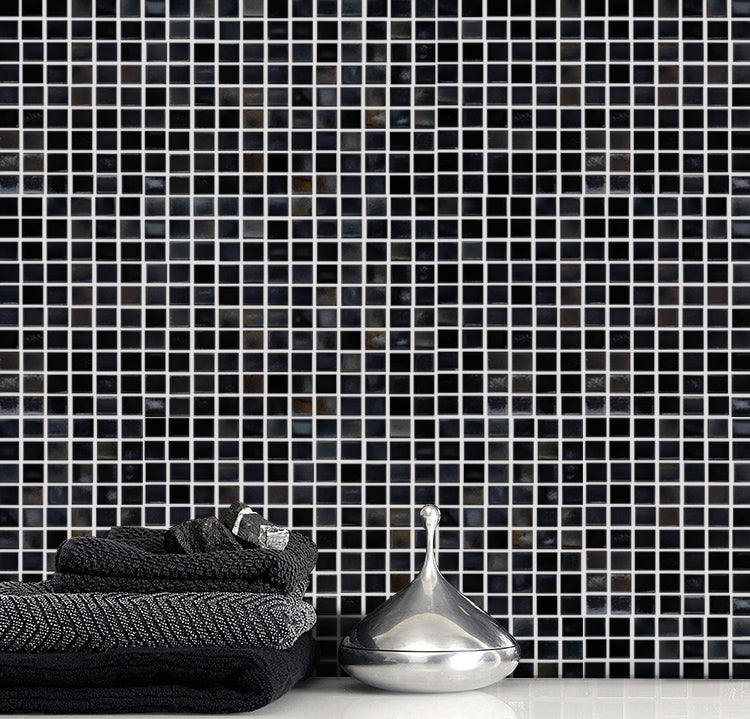 Emser Tile - Galore - Glass Mosaic - Black