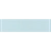 See Elysium - Lucy Turquoise Glossy 4 in. x 16 in. Glass Mosaic