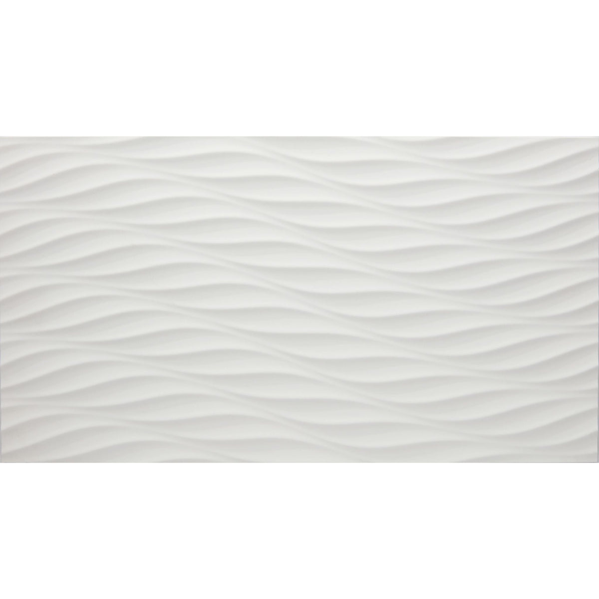 Arizona Tile - 3D Series - 12&quot; x 22&quot; Ceramic Tile - White Twist