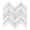 See Elysium - Diana Ravenna 11.75 in. x 12.25 in. Marble and Pearl Mosaic