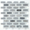 See Elysium - Aztec Blue 10.25 in. x 11.25 in. Marble Mosaic