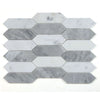 See Elysium - Elongated Hex 11.75 in. x 15 in. Marble Mosaic - Dusk