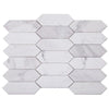 See Elysium - Elongated Hex 11.75 in. x 15 in. Marble Mosaic - White