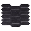 See Elysium - Elongated Hex 11.75 in. x 15 in. Marble Mosaic - Marquina